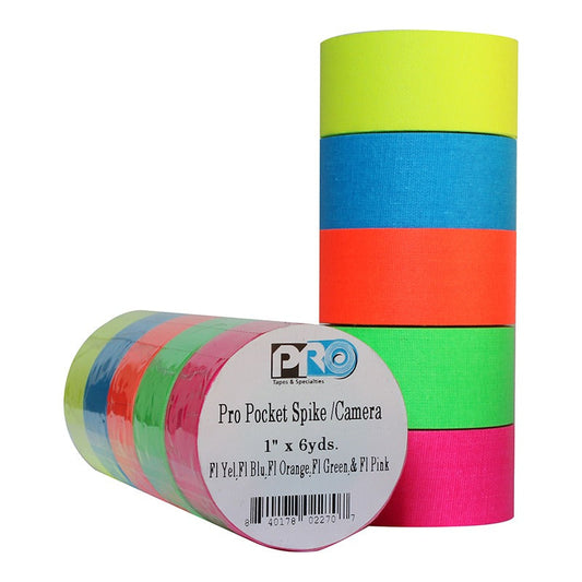 Pro Pocket Camera 1" x 6yds Fluorescent Color Stack