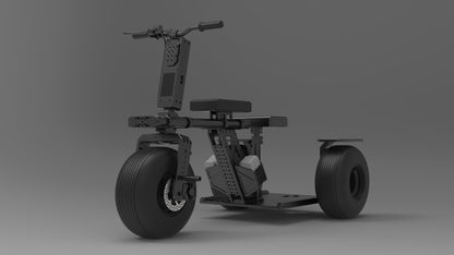 Raptor Trike Electric Rickshaw Attachment Kit