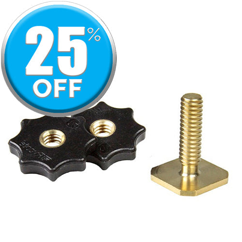 Rycote Brass Shoe Adaptor with Male Thread -  1/4" or 3/8” - Grip Support Store