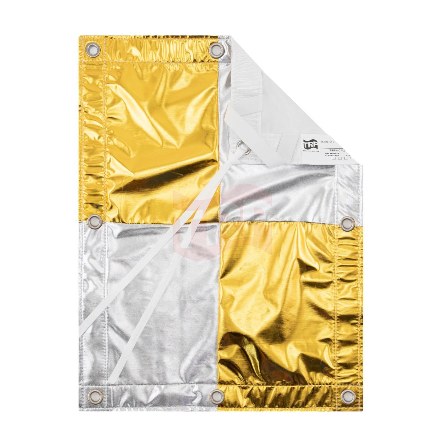 12' X 12' SILVER/GOLD Checkerboard Lamé