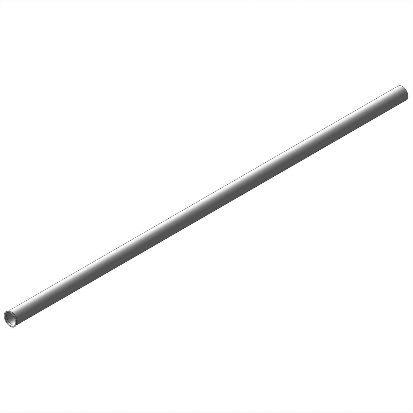 PN 24001 - BEEFY BABY RISER TUBE, AL 1.0 DIA., @34.0"