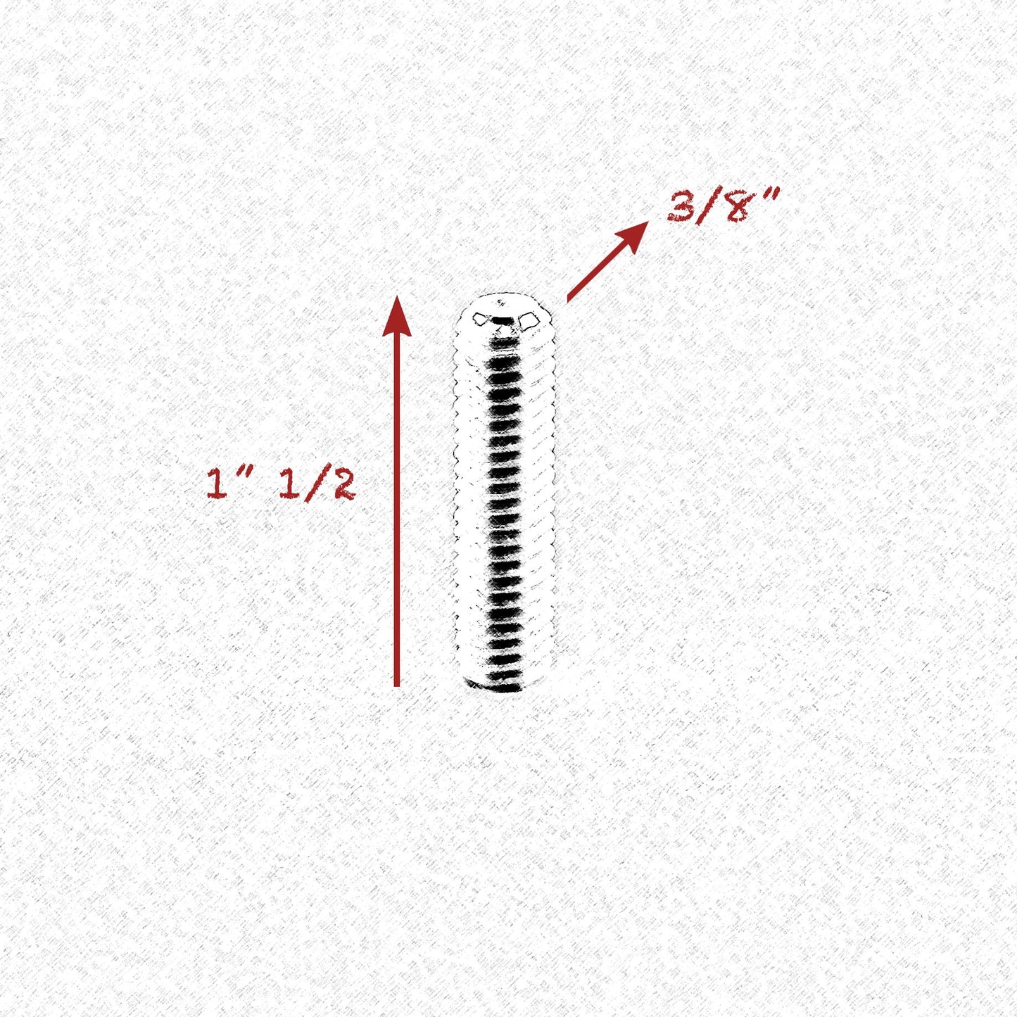 3/8 x 38mm (1" 1/2) GRUB SCREW SET