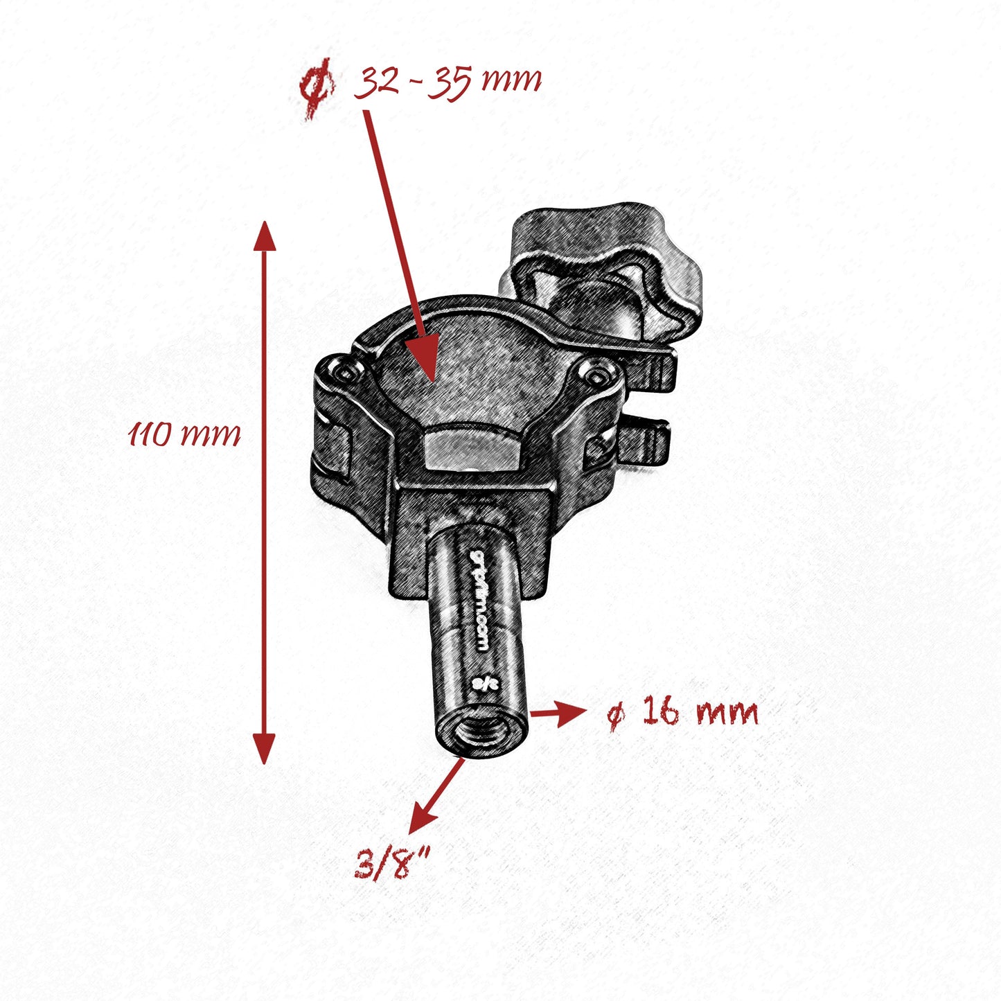 32/35mm - 16mm SCAFFOLD CLAMP SET