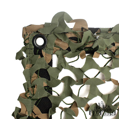 Camo Net Green by LA Rag House - green camo net fabric