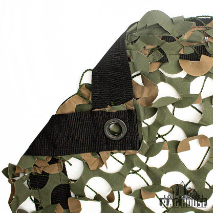 Camo Net Green by LA Rag House - camo net texture detail