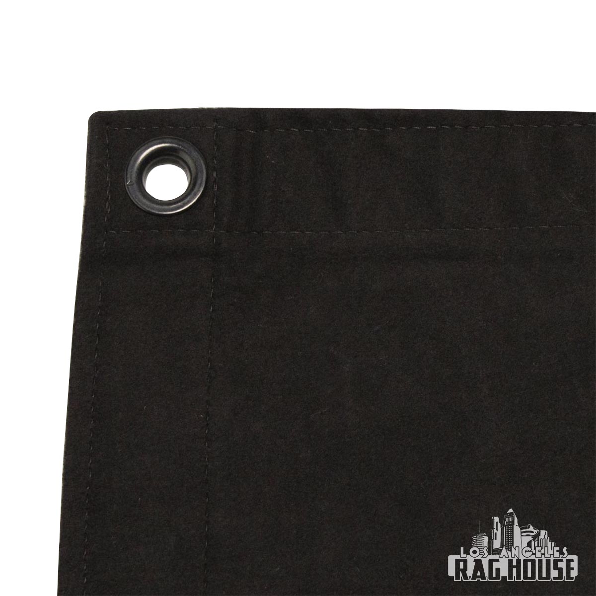 Solid Black by LA Rag House - black light-block fabric on frame