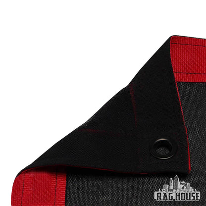 Double Scrim Black by LA Rag House - scrim weave detail
