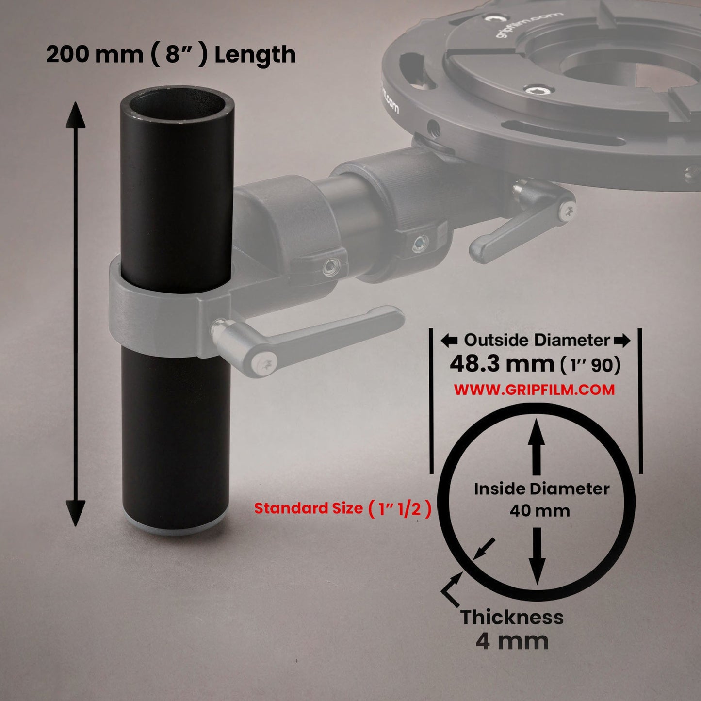 48.3mm (1"1/2 ) MITCHELL THREE LEGS - Grip Support Store