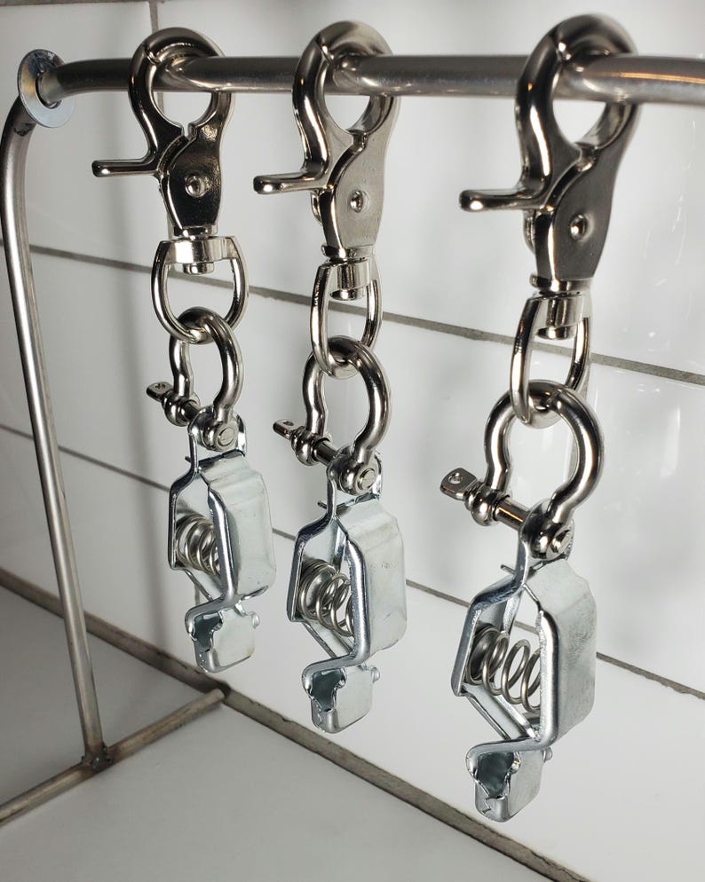 Heavy Duty Steel Silver Glove Clip