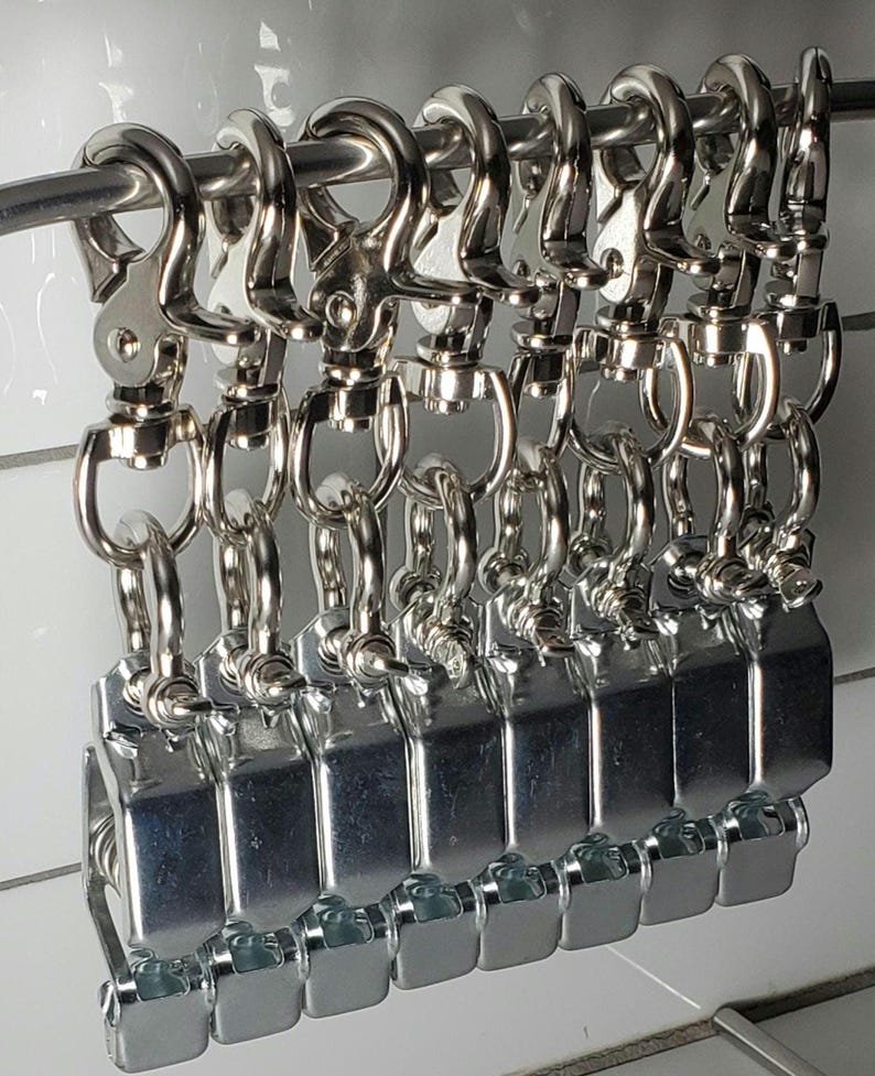 Heavy Duty Steel Silver Glove Clip