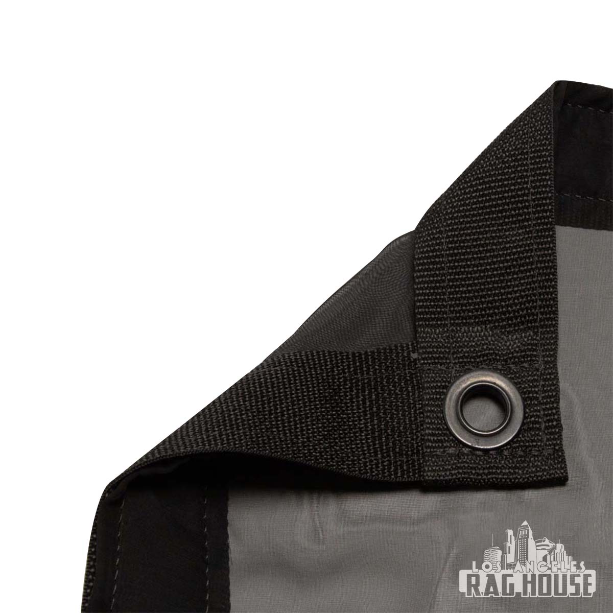1/4 Silk Black by LA Rag House - fabric detail