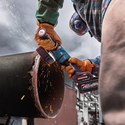 Makita GAG14M1 40V max XGT® Brushless Cordless 4‑1/2” / 6" Paddle Switch Angle Grinder Kit, with Electric Brake (4.0Ah) - Grip Support Store