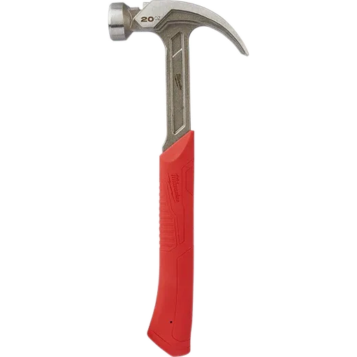Milwaukee 48-22-9080 20oz Curved Claw Smooth Face Hammer - Grip Support Store