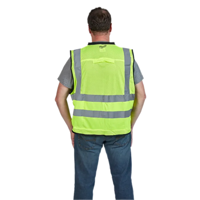Milwaukee Class 2 High Visibility Yellow Performance Safety Vest - Grip Support Store
