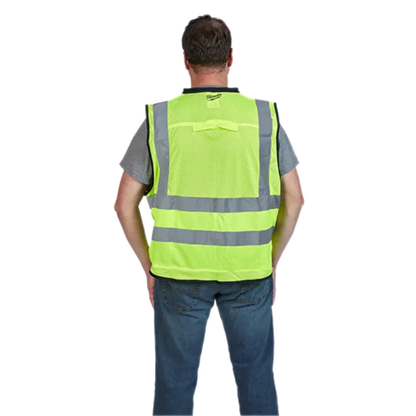 Milwaukee Class 2 High Visibility Yellow Performance Safety Vest - Grip Support Store