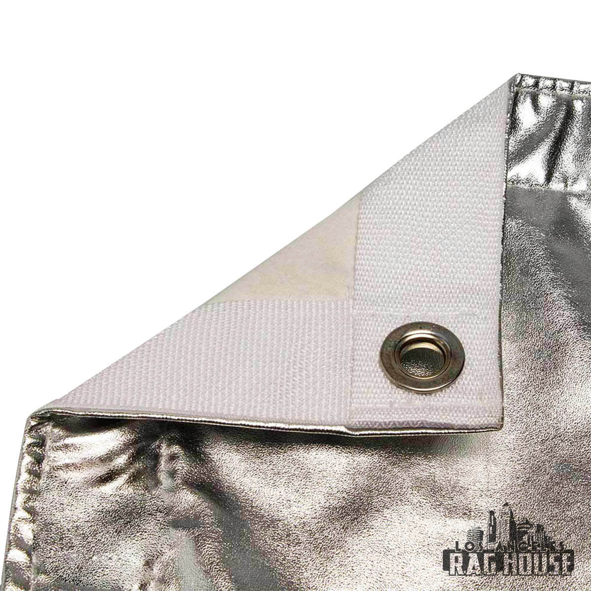 Silver Lame by LA Rag House - silver lame rag detail