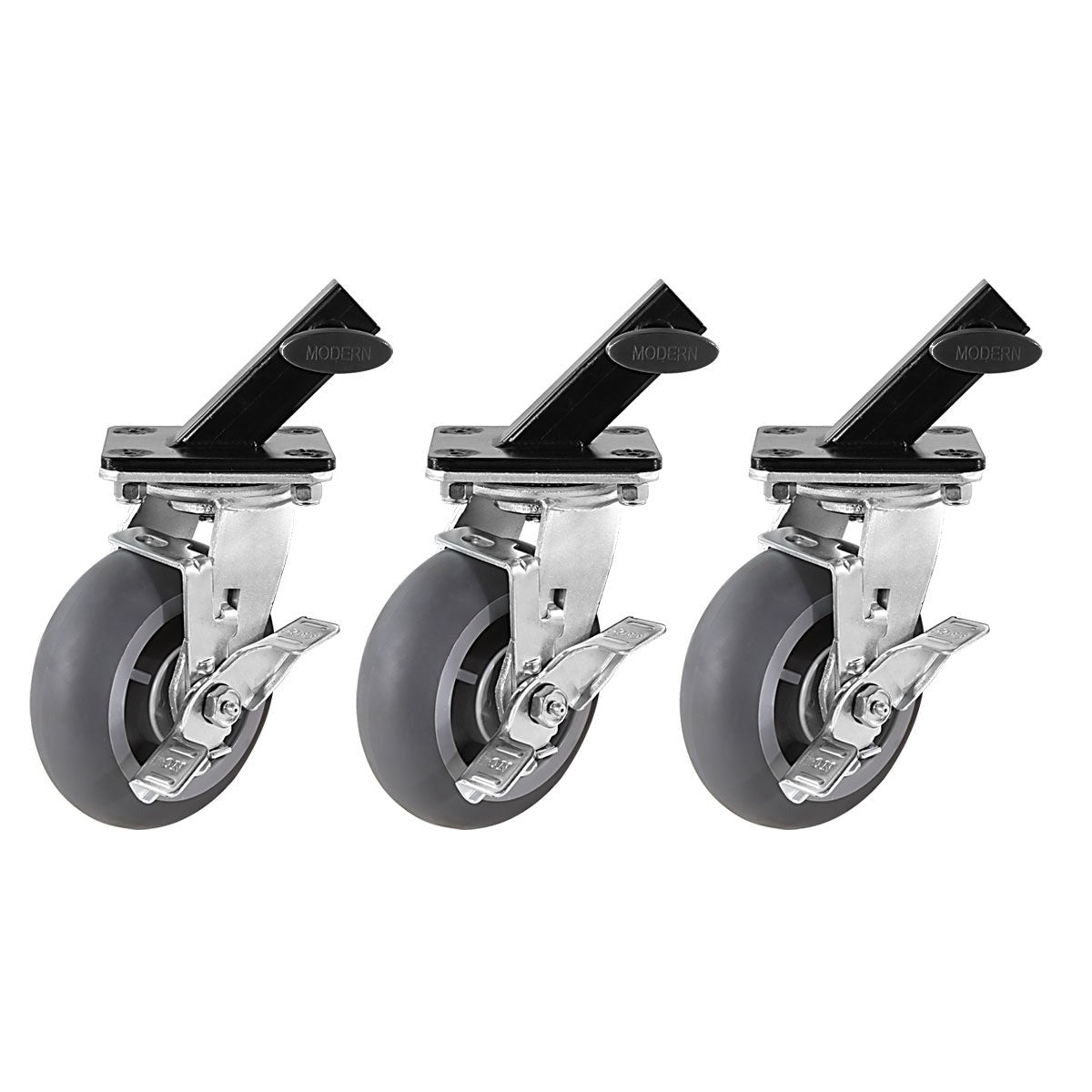 Wheels for Steadicam Stand (Set of 3 Wheels & Slip on Adapters)