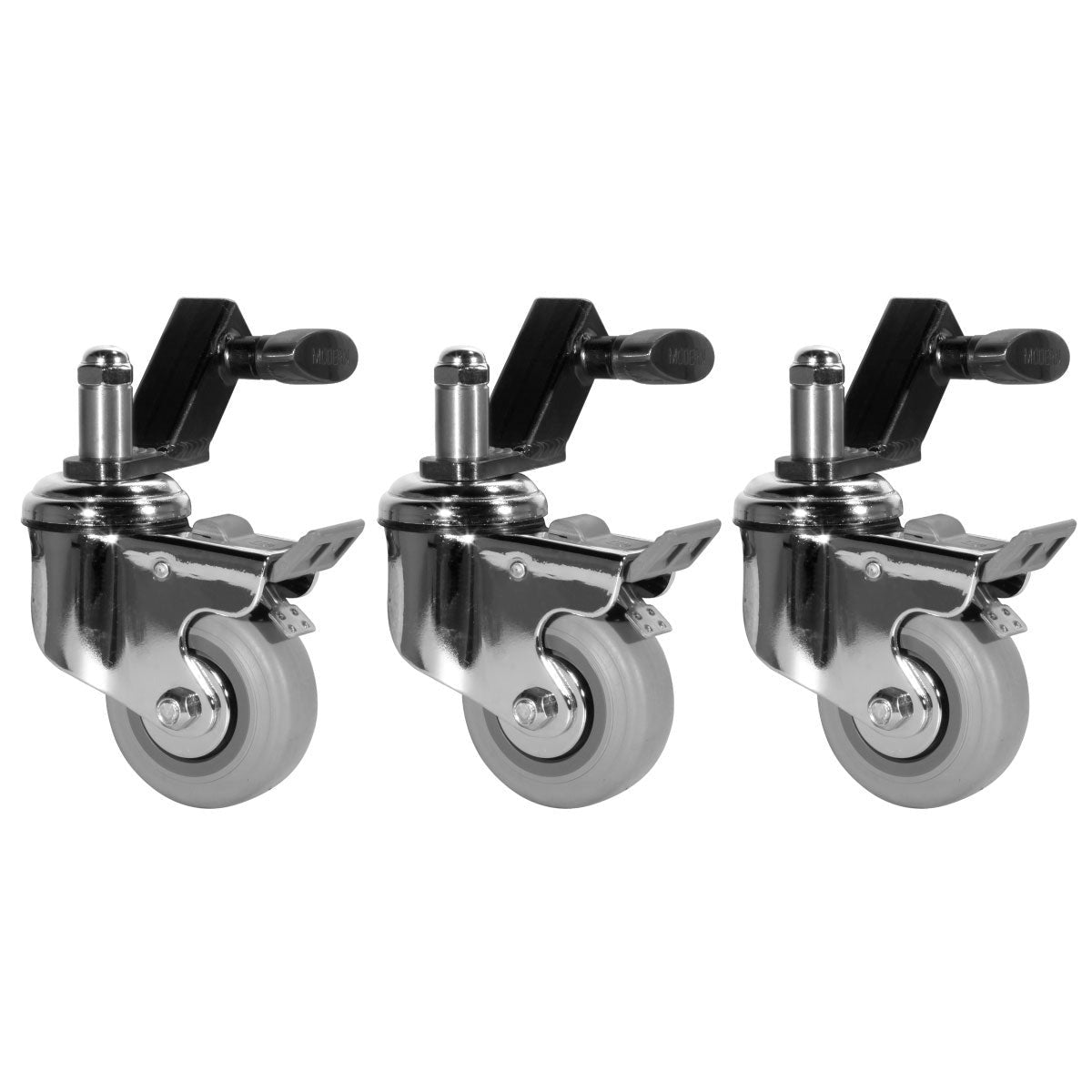 Wheels for Baby Stands (Set of 3 Wheels & Slip on Adapters)