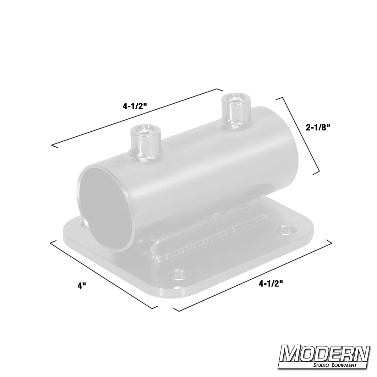Horizontal Receiver with Flat Plate for 1-1/2" Speed-Rail®