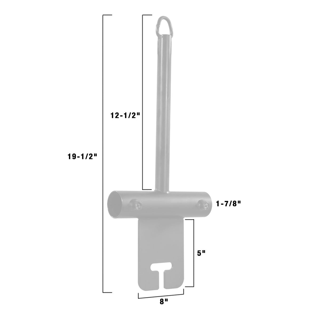 Center Post with Ear for Pipe Boom Kit for 1-1/4" Speed-Rail®