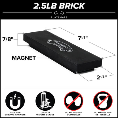 Brick Magnetic Add-On Weights (single unit) - By PlateMate