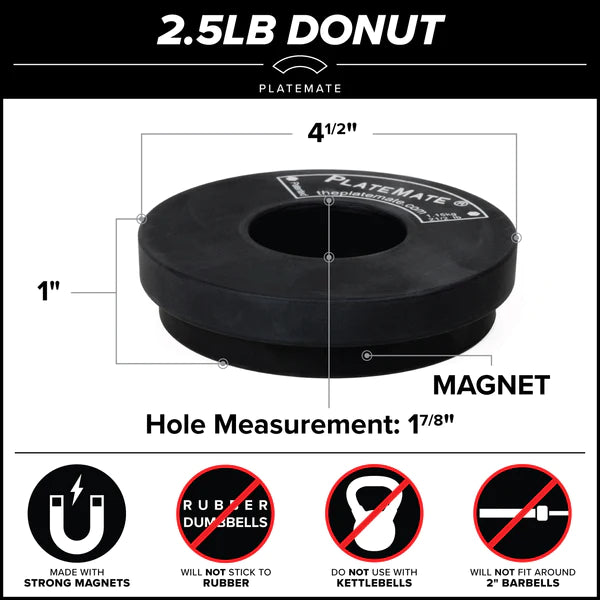 Donut Magnetic Add-On Weights (Pair)