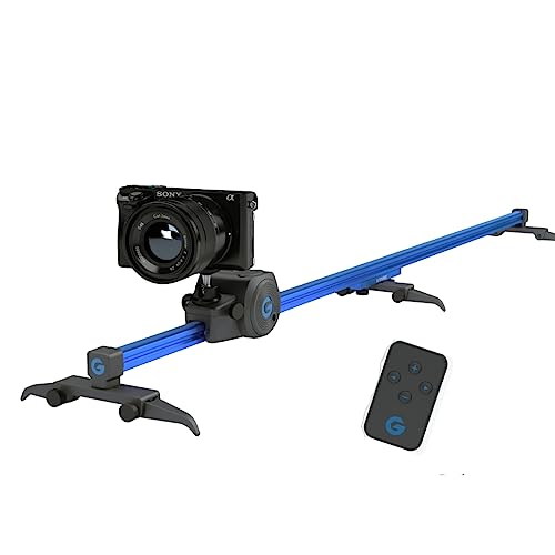 Smaller Camera Slider Motion Control Set - Includes Motor + Sliders + Camera Dolly + 360 Panoramic Mount – Motorized/Manual Camera Slider and Motion Control, Compatible with Mirrorless, Smartphones & Action cams
