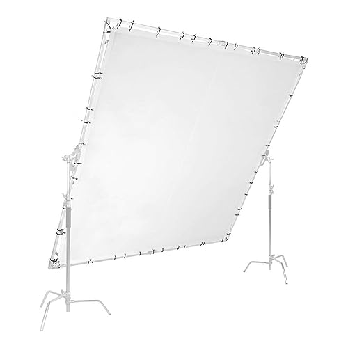 12x12' Lightweight Collapsible Aluminum Frame w/White Diffuser Screen Fabric and Carry Case