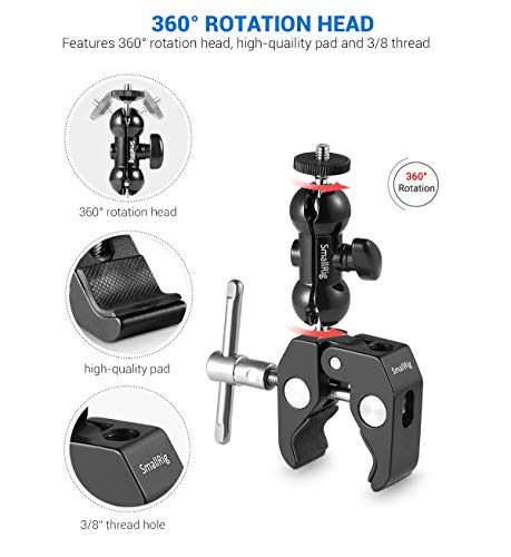 Super Clamp Mount, Double Ball Head Adapter