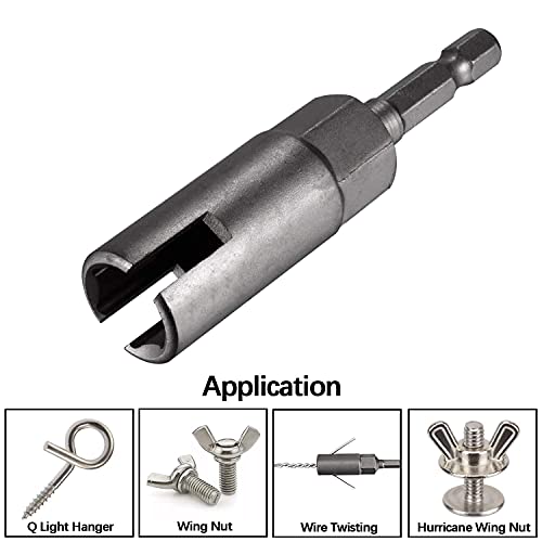 Wing nut driver outlet bit