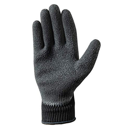 Cold Weather Work Gloves with Grip | Cut & Tear Resistant | 2-Pair Pack, Large Black