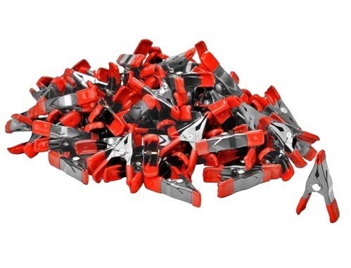 Mini Spring Clamps w/ Red Rubber Tips (120pk)
