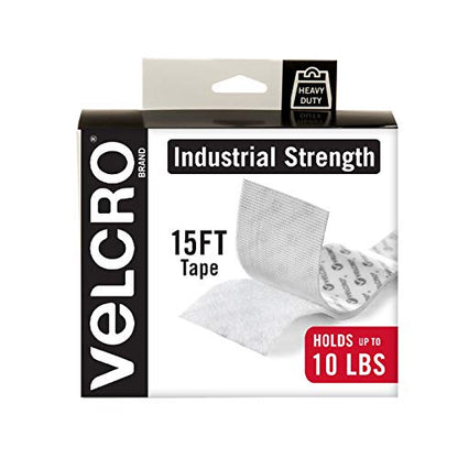 VELCRO Brand Industrial Strength Tape, 15ft x 2in Roll, Black