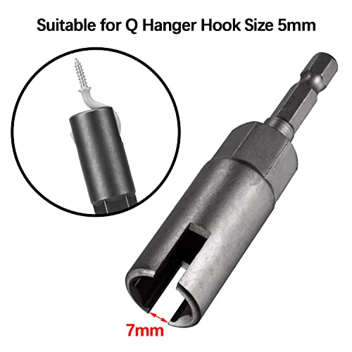 Wing Nut Drill Bit Socket Wrench - 1/4" Hex Shank