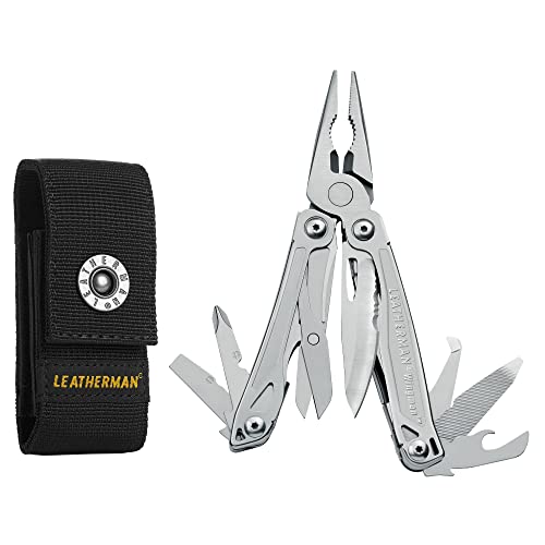 LEATHERMAN, Wingman Multitool with Spring-Action Pliers and Scissors, Built in the USA, Stainless Steel with Nylon Sheath