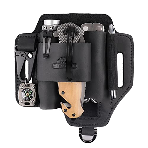Black Leather Multitool Pouch