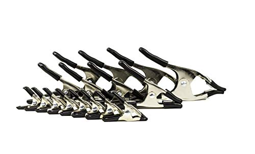 Spring Clamps 16 Piece Set of Grip Clips