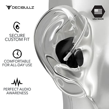 Custom Molded Thermo-Fit Earpieces Designed for Clear Acoustic Tube Radios (Awareness)