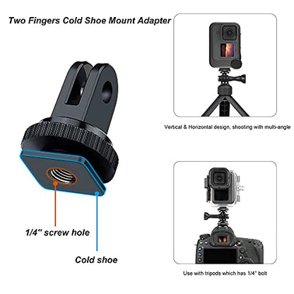 GoPro Mount 1/4-20 Screw Adapter, Tripod and Cold Shoe Mount