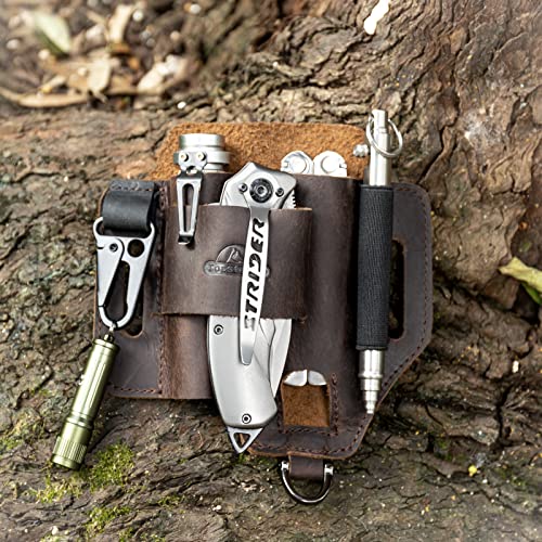Brown Leather Multitool Pouch