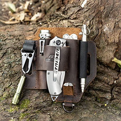 Brown Leather Multitool Pouch