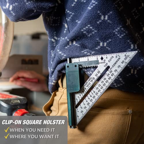 Square Holder - Clip-On Square Holster for Tool Belt
