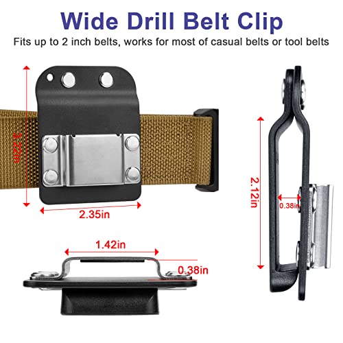 2" Tactical Cordless Drill Holster Tool Belt Clip