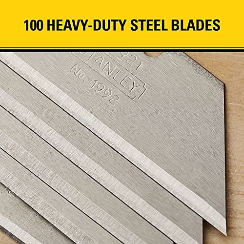 STANLEY Utility Knife Blades, 100-Pack