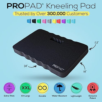 Pro Pad - Thick Kneeling Foam Pad-(XXL) 24 x 14 x 1.5" Black
