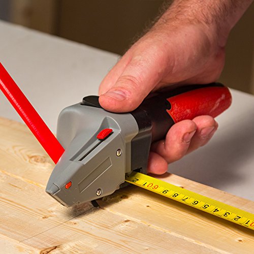 Measuring Tape and Utility Knife with Pencil Slot – Measure, Mark and Cut