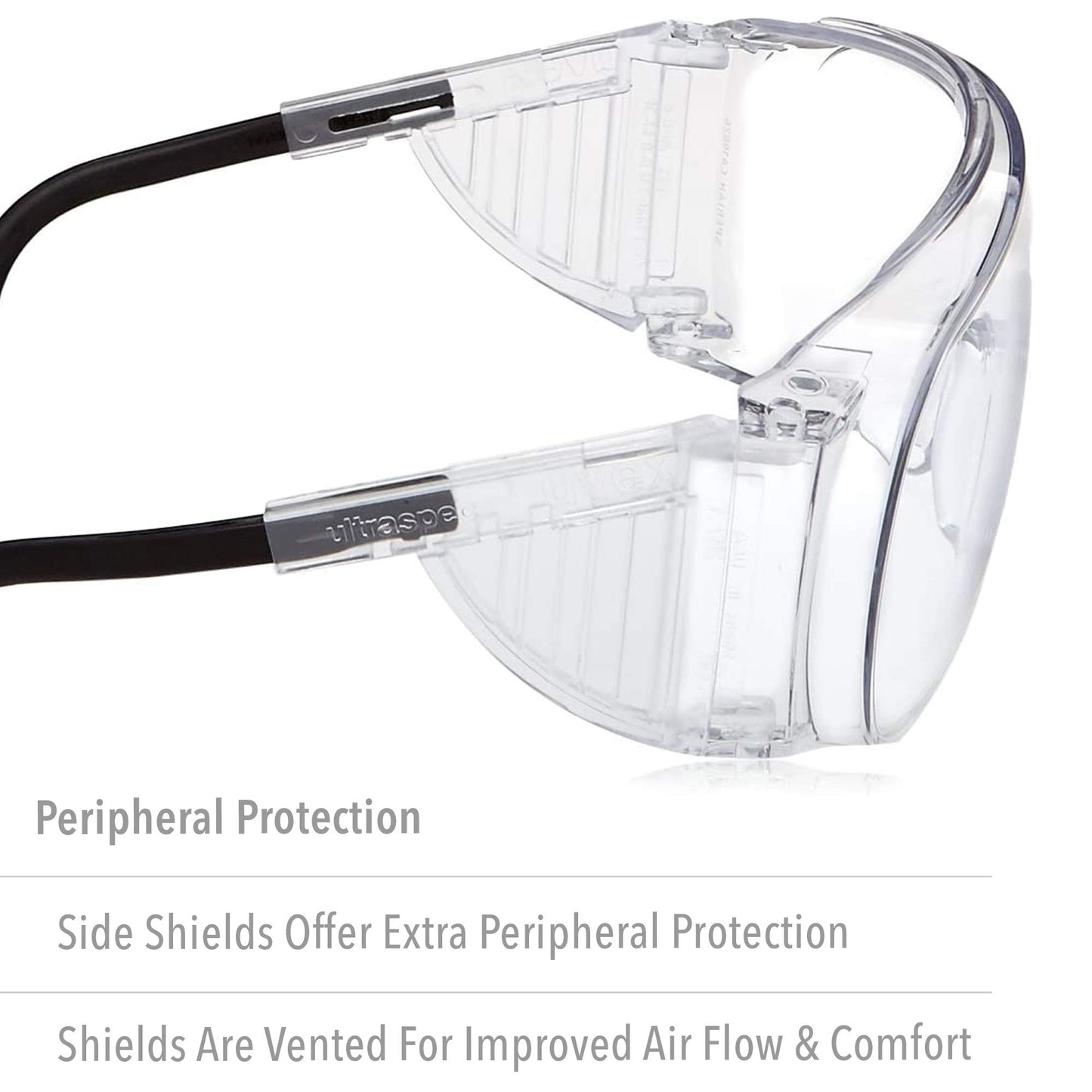 Ultra-Spec Safety Glasses with Clear extreme Anti-Fog Lens