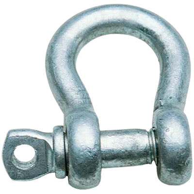 Shackles - Domestic Drop Forged / Galvanized or Black Anodized