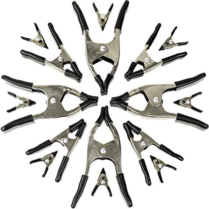 Spring Clamps 16 Piece Set of Grip Clips - Grip Support Store