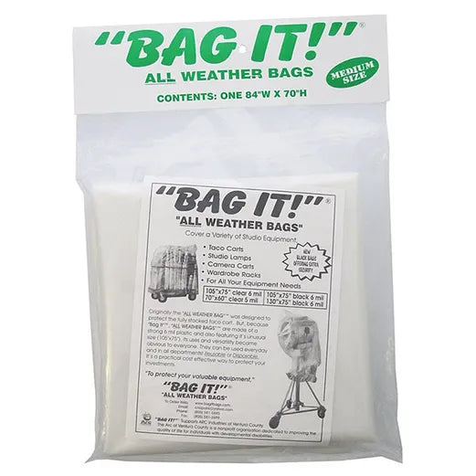 Medium BAG IT! 84 x 70" 6-Mil Visqueen Bags / Tarps / Rain Covers - Clear